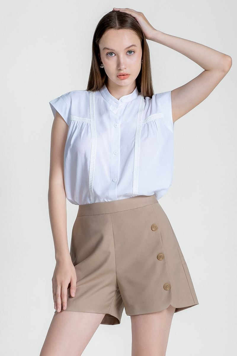  Quần Short Đắp Tà Cạp Cao Freelancer FWSP24FH04C 