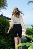  Quần Short Jean Đen Cạp Cao FWSP25FH02G-J 