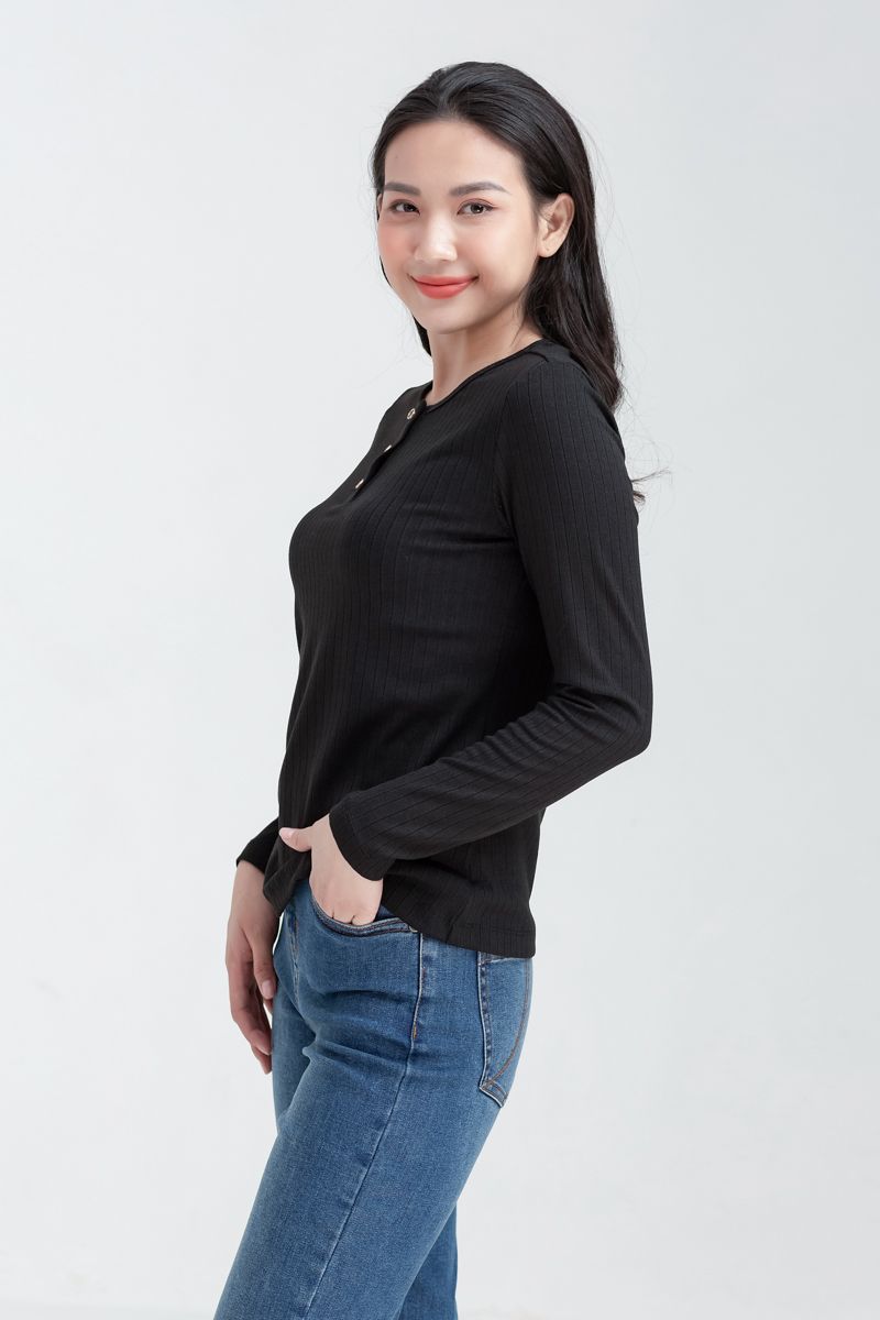  Áo thun nữ form vừa tay dài FWTS22FH06L 
