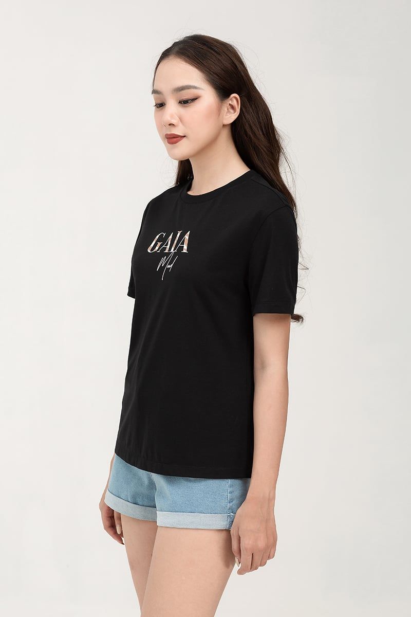  Áo thun nữ cotton in họa tiết FWTS22SS02L 