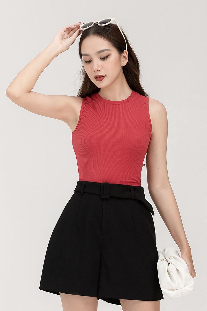 Áo thun sát nách nữ form ôm FWTS22SS07C 