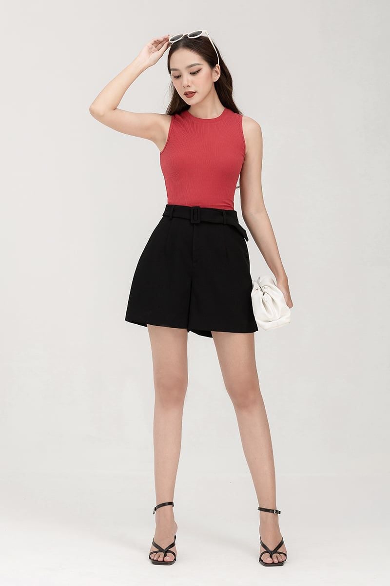  Áo thun sát nách nữ form ôm FWTS22SS07C 