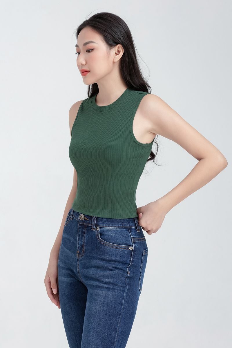  Áo thun sát nách nữ form ôm FWTS22SS07C 