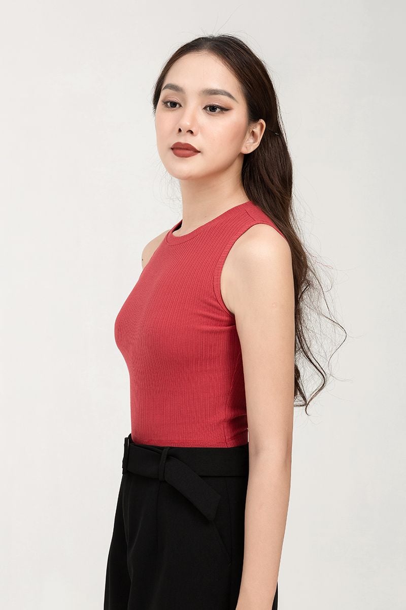  Áo thun sát nách nữ form ôm FWTS22SS07C 