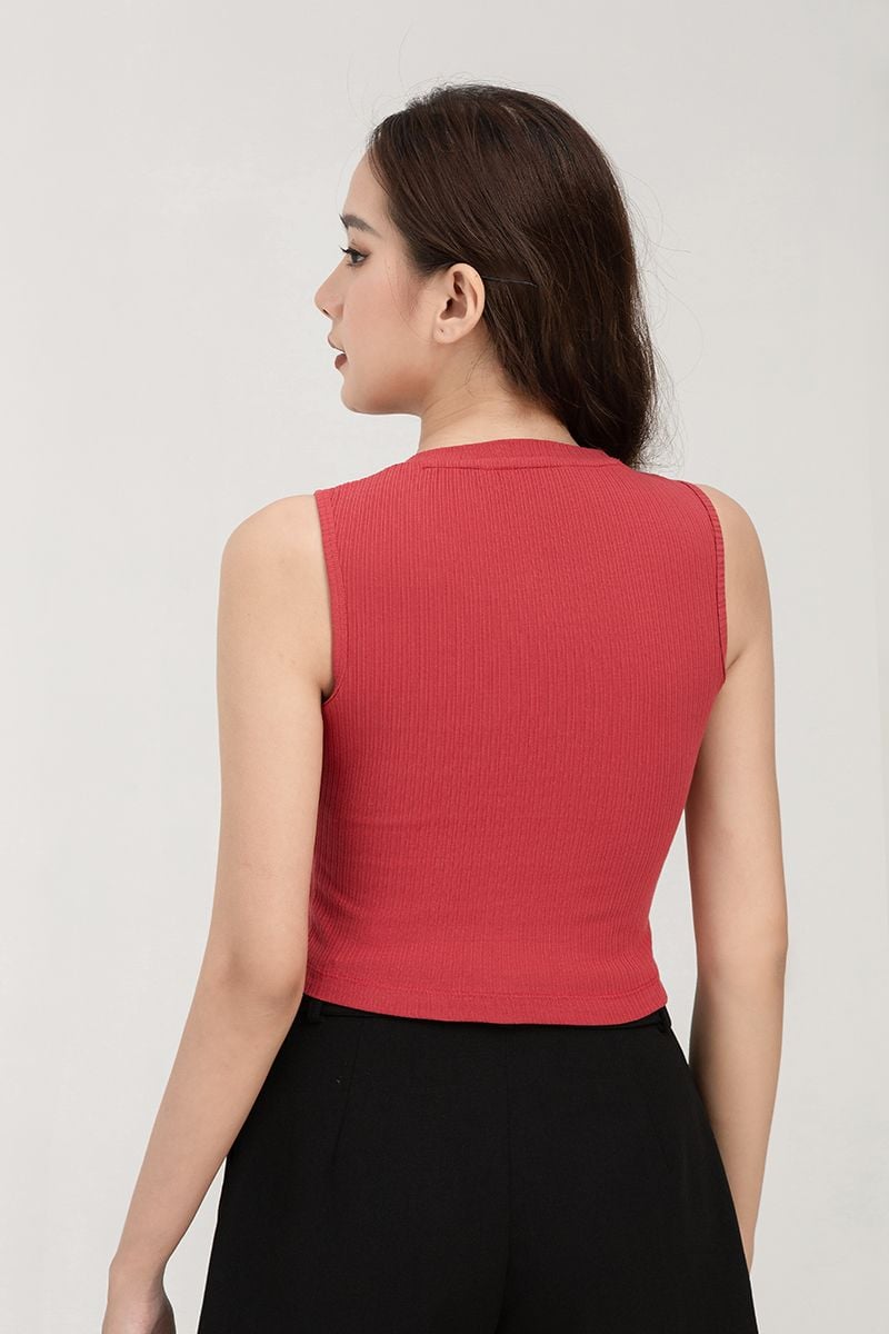  Áo thun sát nách nữ form ôm FWTS22SS07C 