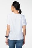  Áo thun nữ basic in chữ FWTS22SS13G 
