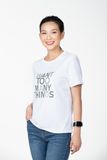  Áo thun nữ basic in chữ FWTS22SS13G 