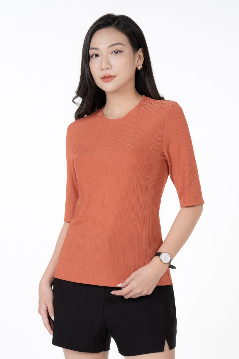  Áo Thun Nữ Cổ Tròn, Tay Lỡ FWTS23SS04G 