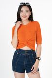  Áo Croptop Nữ Xoắn Eo FWTS23SS06C 