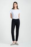  Áo Thun Trắng Cổ Tròn Xẻ Tà FWTS25SS15C 
