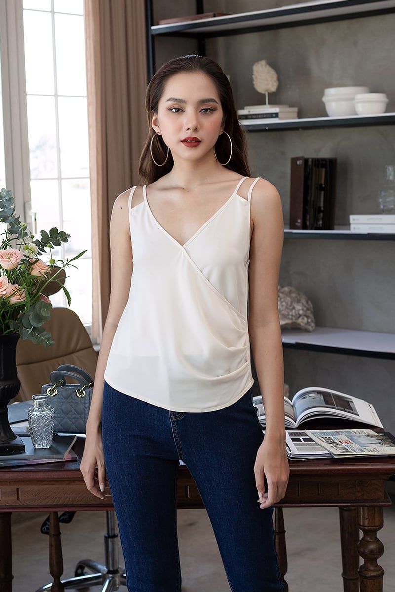  Áo tanktop nữ vạt chéo FWTT22SS02C 