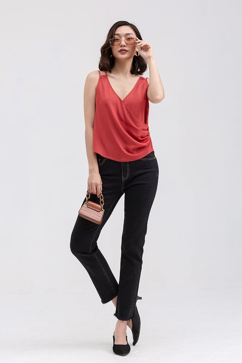  Áo tanktop nữ vạt chéo FWTT22SS02C 