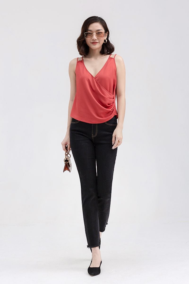  Áo tanktop nữ vạt chéo FWTT22SS02C 