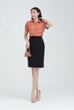  Áo sơ mi nữ tay ngắn cách điệu FWWS22FH12C 