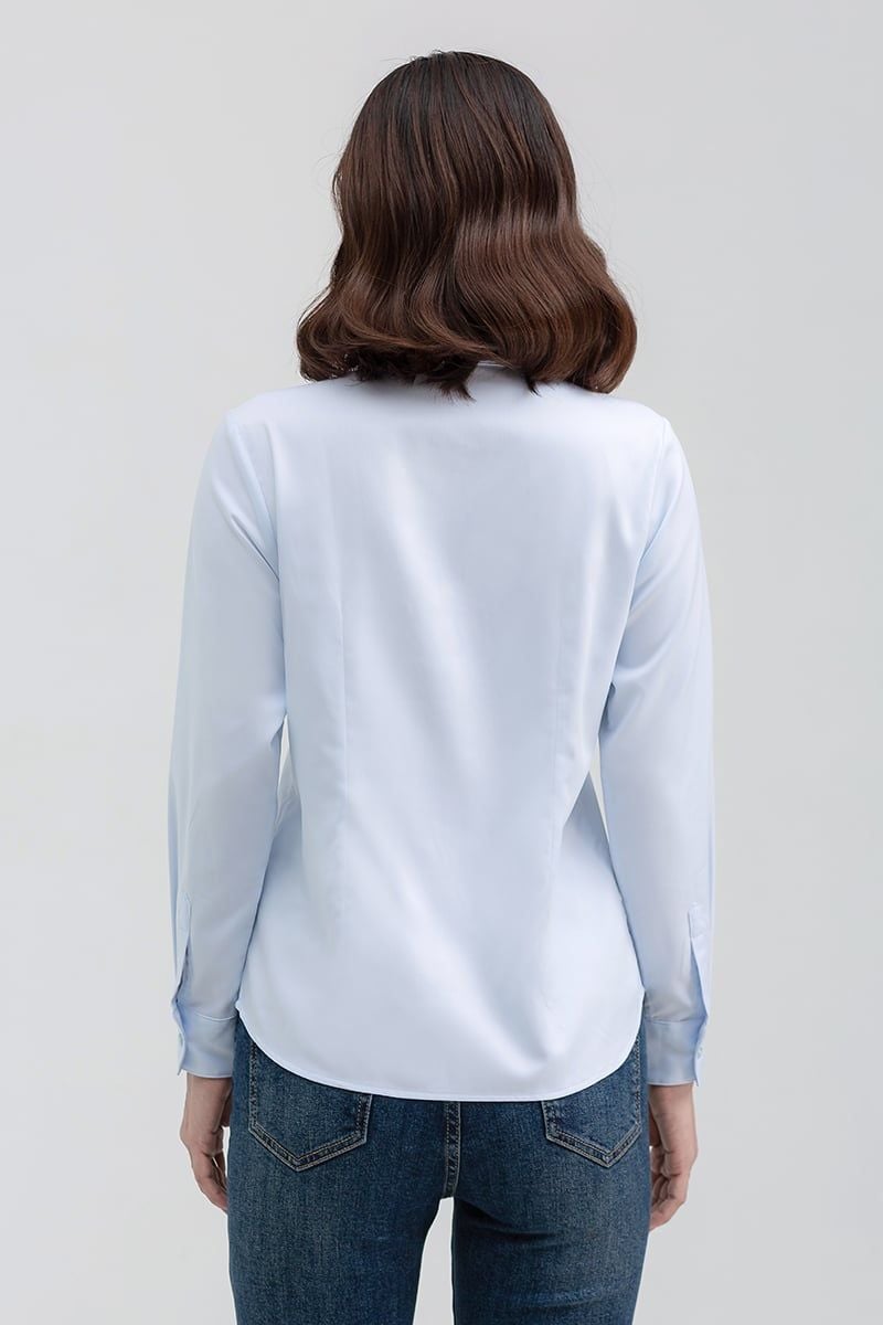  Áo sơ mi nữ tay dài chiết eo FWWS22SS06L 