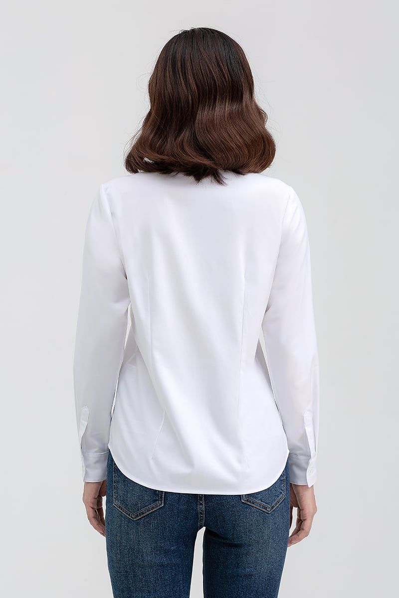  Áo sơ mi nữ tay dài chiết eo FWWS22SS06L 
