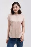  Áo sơ mi nữ tay ngắn cổ trụ FWWS22SS07C 