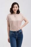  Áo sơ mi nữ tay ngắn cổ trụ FWWS22SS07C 