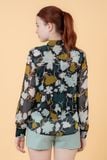  Áo sơ mi nữ tay dài in họa tiết FWWS22SS10L 