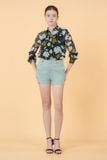  Áo sơ mi nữ tay dài in họa tiết FWWS22SS10L 