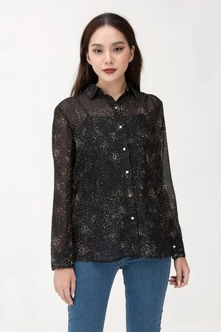  Áo sơ mi nữ tay dài 2 lớp FWWS22SS13C 