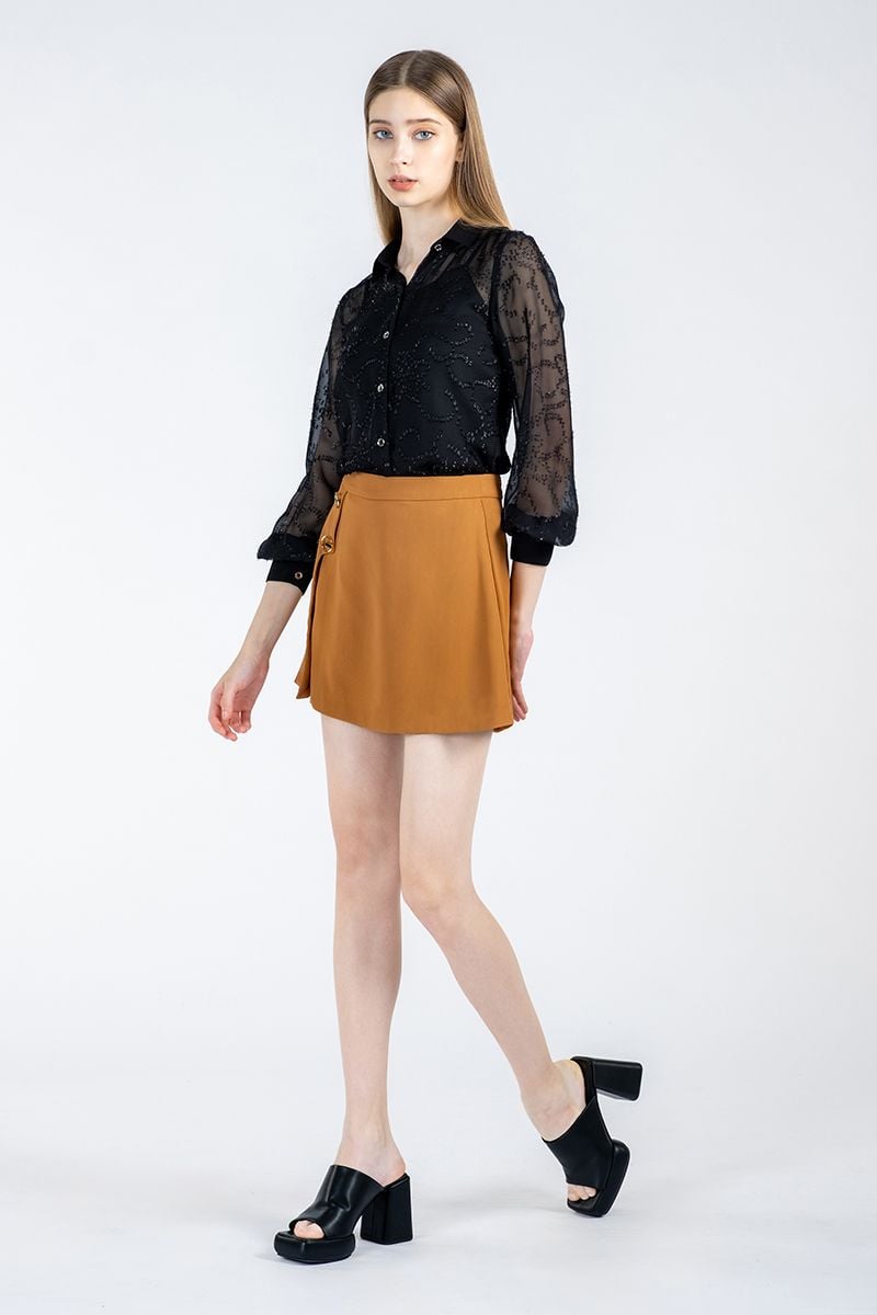  Áo sơ mi nữ tay dài FWWS23SS01G 