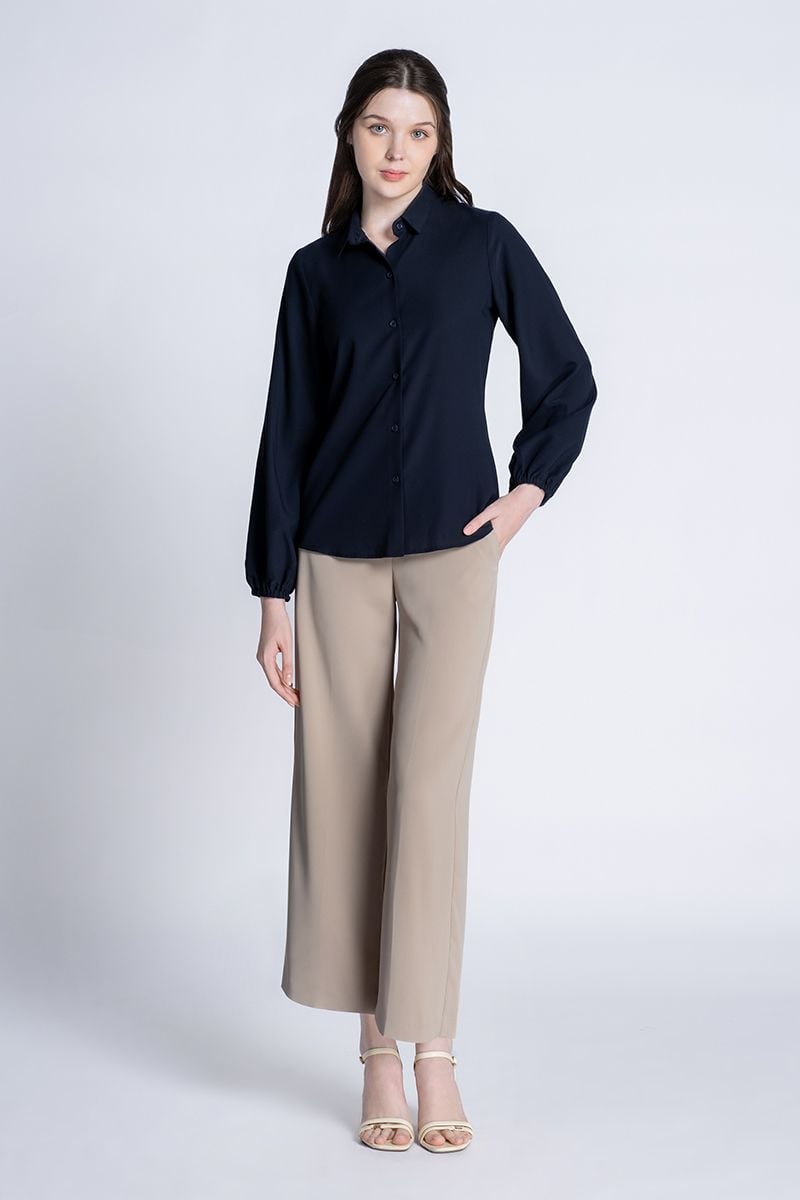  Áo Sơ Mi Nữ Tay Dài Thanh Lịch FWWS24SS07C 