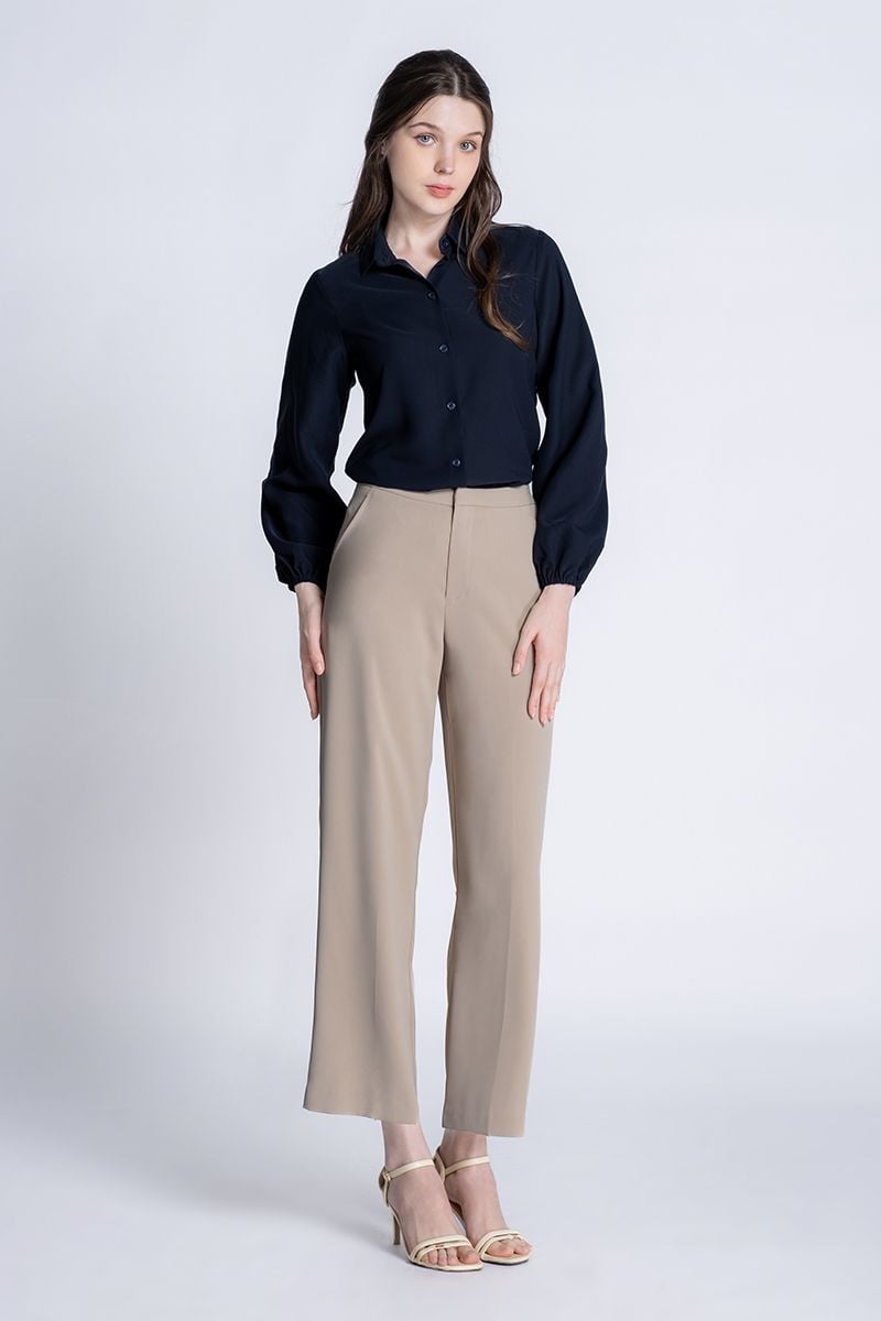  Áo Sơ Mi Nữ Tay Dài Thanh Lịch FWWS24SS07C 