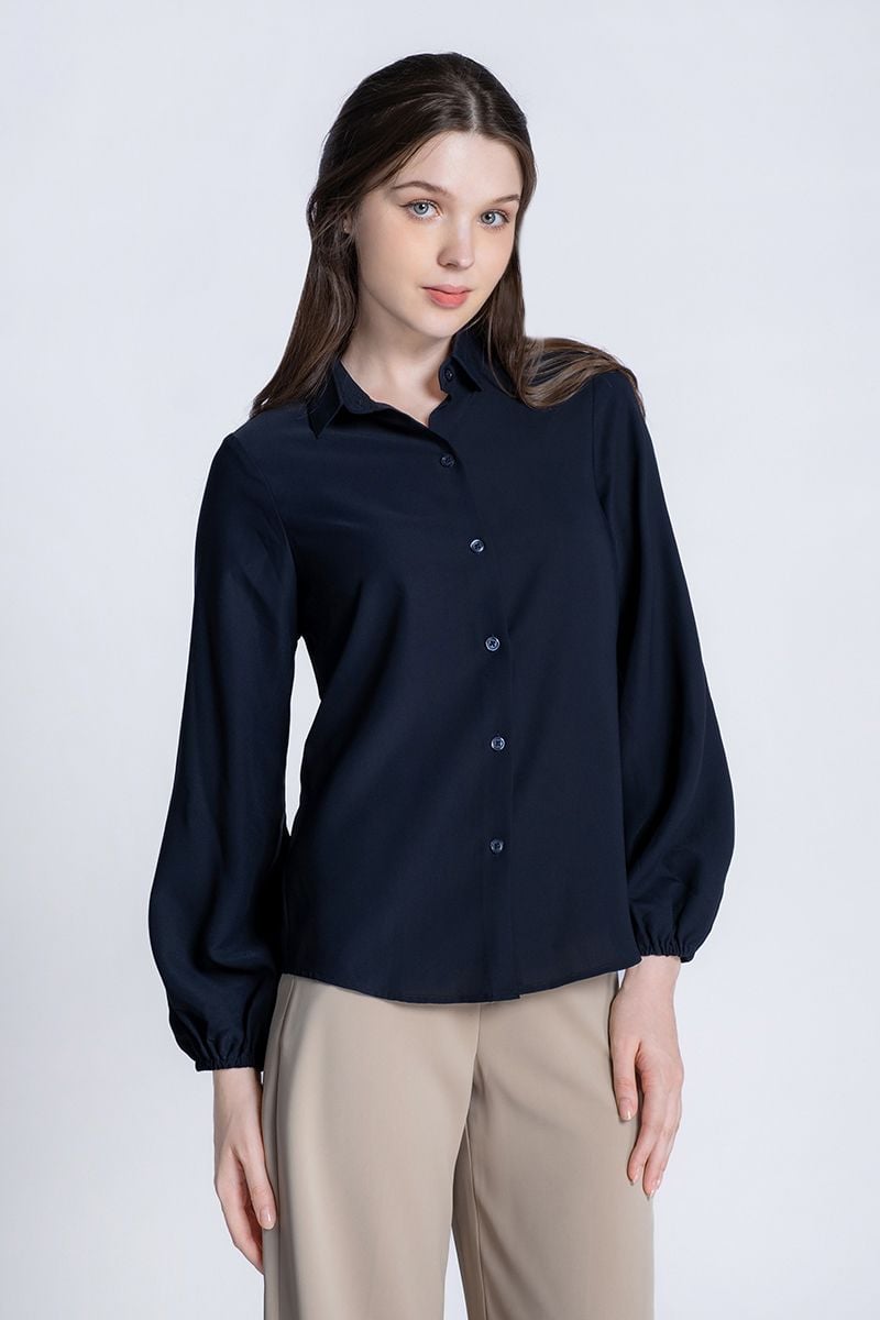  Áo Sơ Mi Nữ Tay Dài Thanh Lịch FWWS24SS07C 
