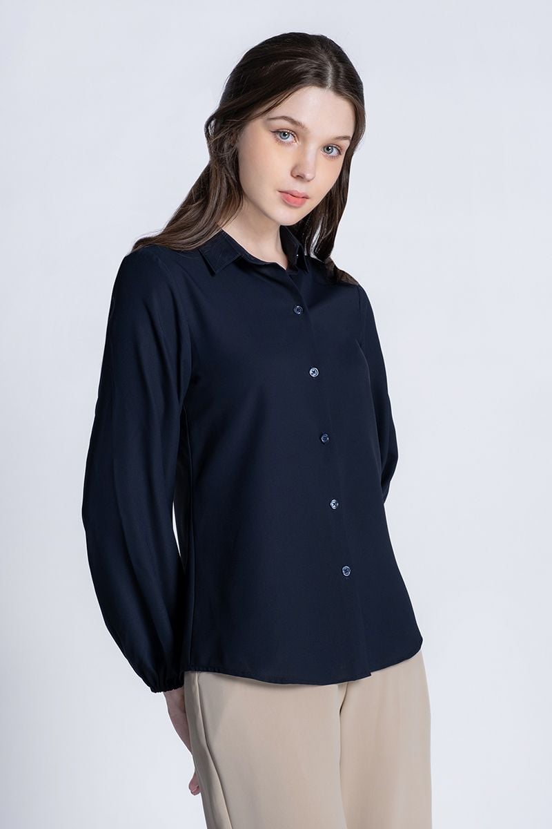  Áo Sơ Mi Nữ Tay Dài Thanh Lịch FWWS24SS07C 