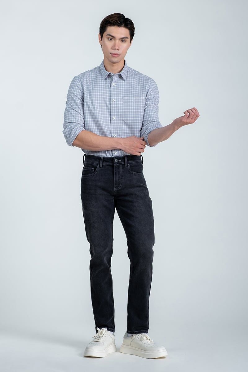  Quần Jeans Nam Form Ôm JN24FH32P-SL 