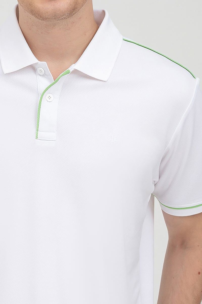  Áo thun cổ bẻ tay ngắn phối viền KS22SS38T-SCWK 