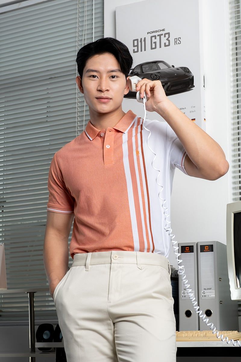  Áo Polo Nam Tay Ngắn Form Vừa KS25SS25P-SCHE 