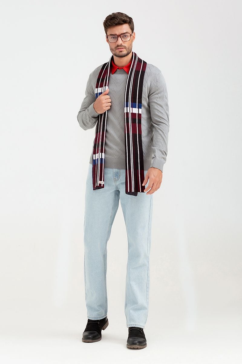  Áo len nam cổ tròn tay dài SW22FH02P-LA 