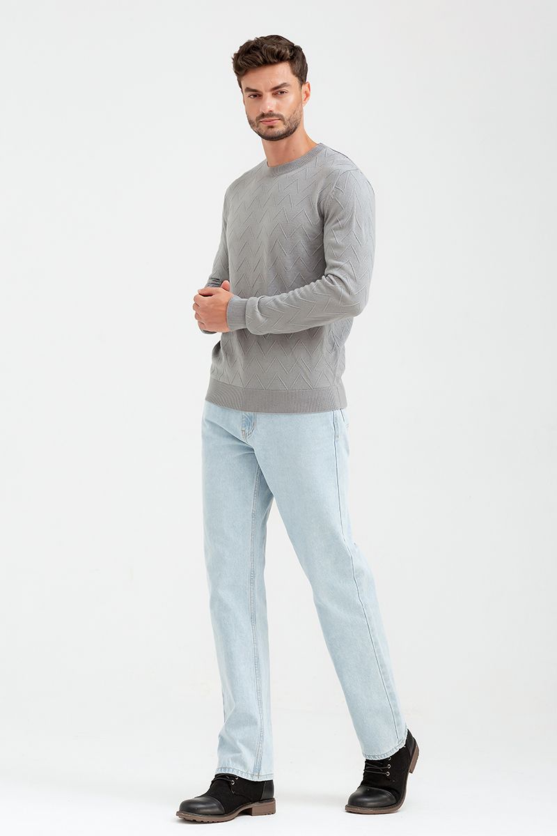  Áo len nam cổ tròn tay dài SW22FH02P-LA 