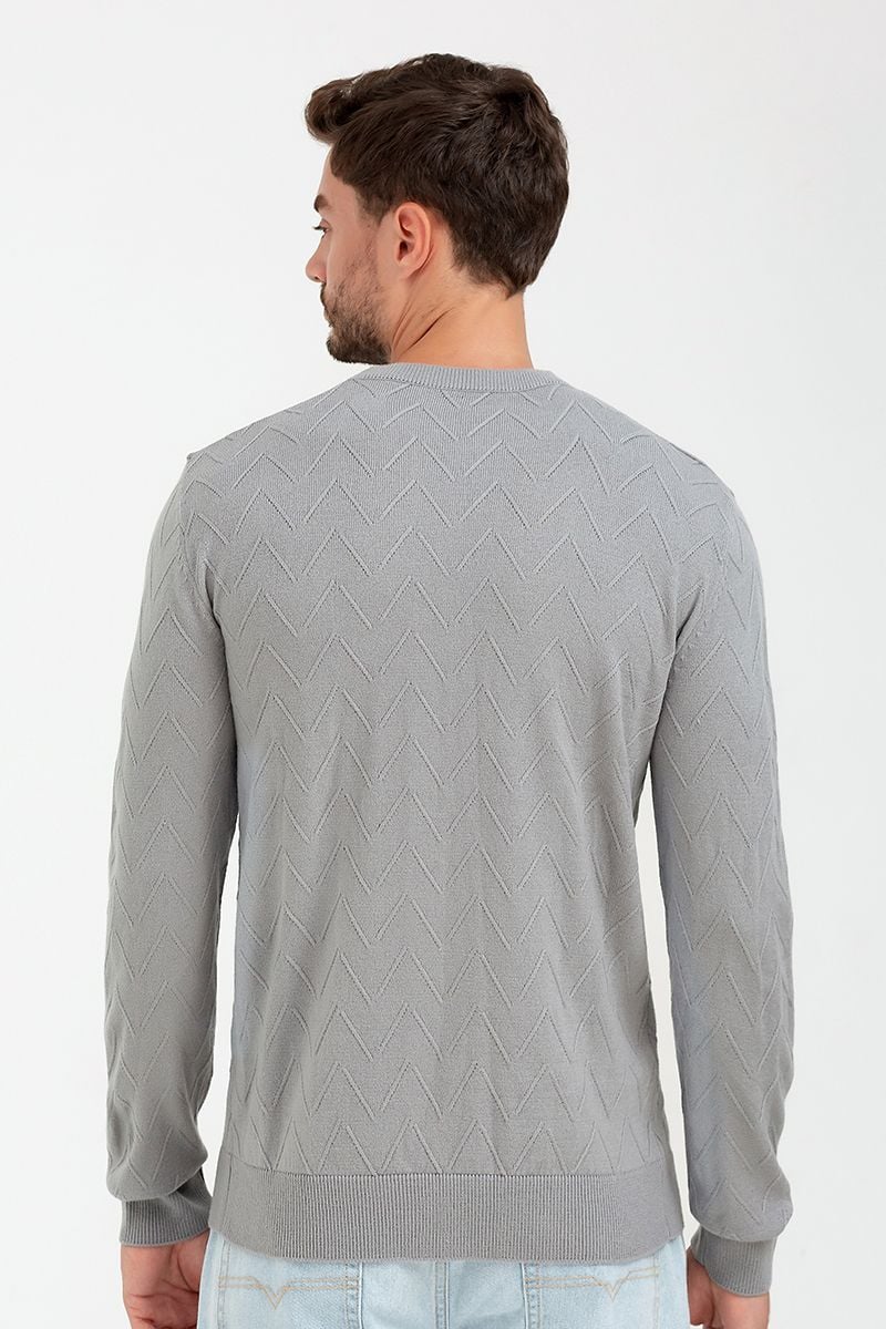  Áo len nam cổ tròn tay dài SW22FH02P-LA 