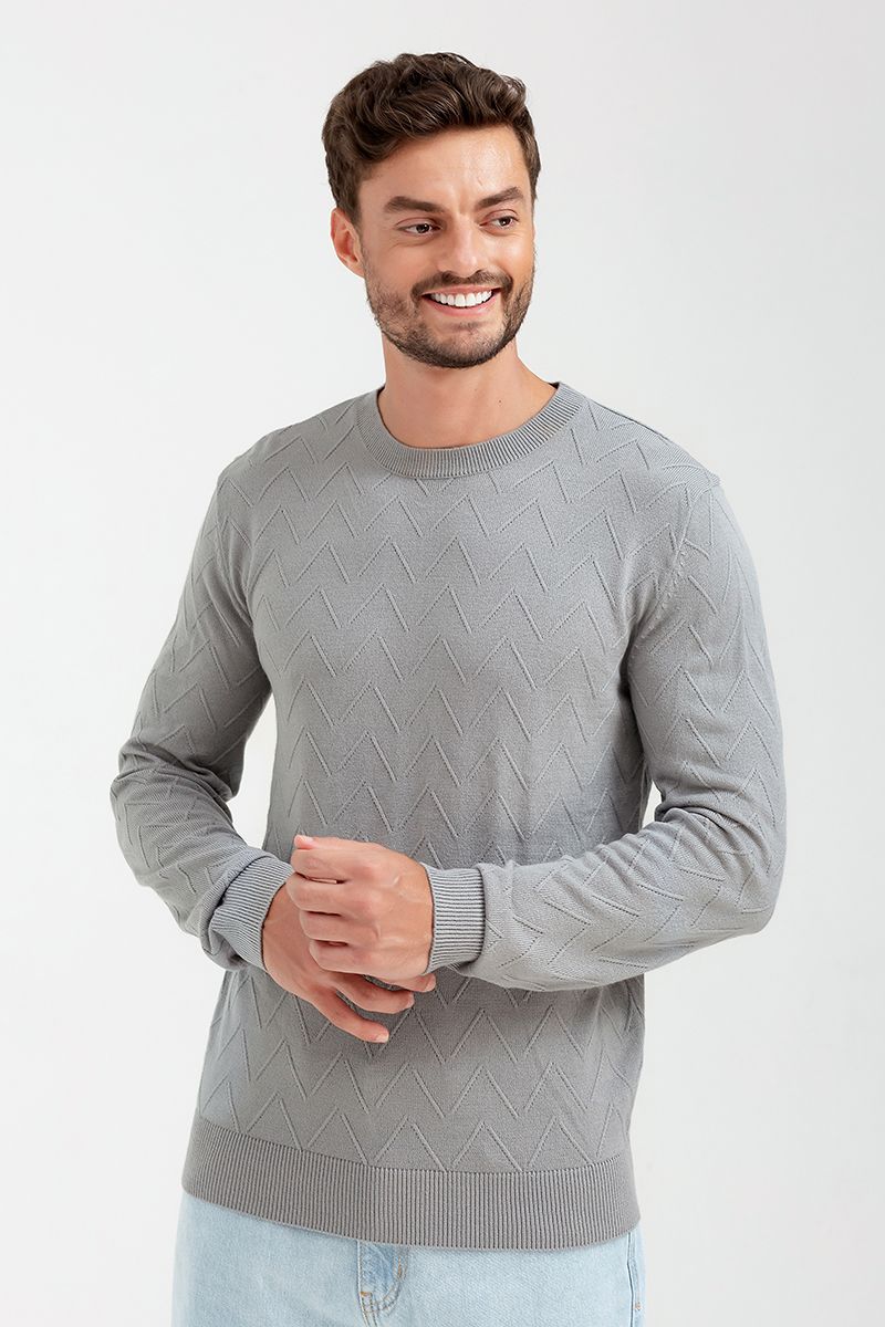 Áo len nam cổ tròn tay dài SW22FH02P-LA 