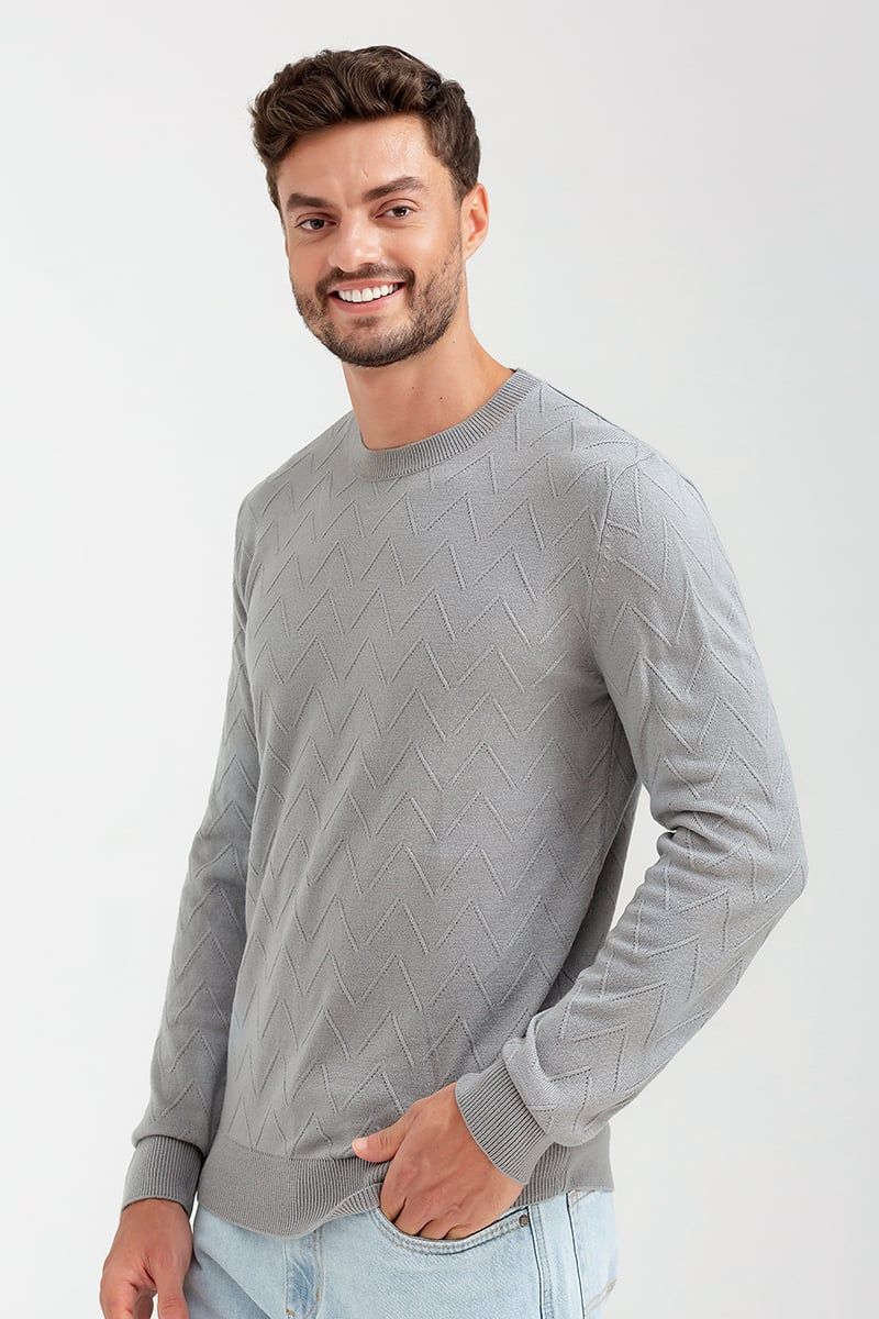  Áo len nam cổ tròn tay dài SW22FH02P-LA 