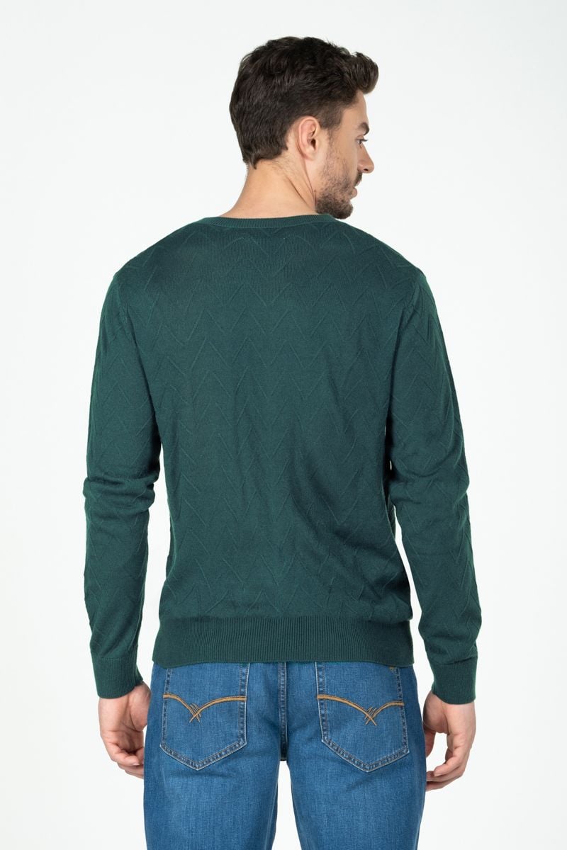  Áo len nam cổ tròn tay dài SW22FH02P-LA 