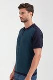  Áo len nam cổ bẻ tay ngắn raglan SW22FH12T-SA 