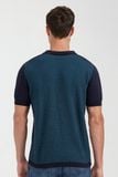  Áo len nam cổ bẻ tay ngắn raglan SW22FH12T-SA 
