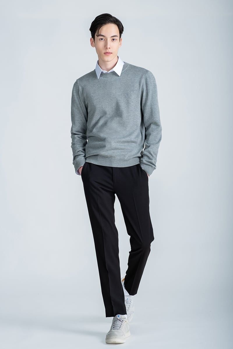 Áo Len Tay Dài Cổ Tròn SW24FH04C-LA 
