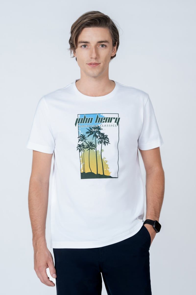  Áo Thun Tay Ngắn In Họa Tiết TS23SS08P-RGUS 