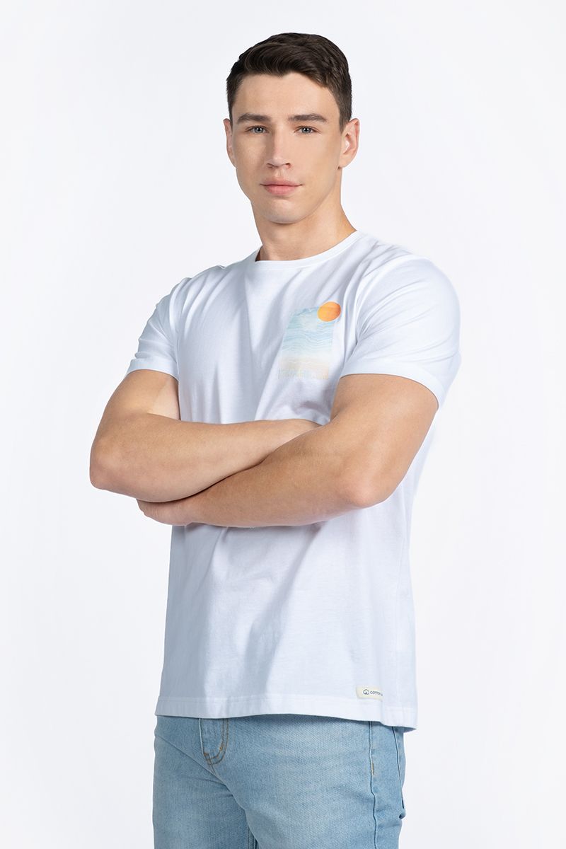  Áo Thun Nam Form Vừa Tay Ngắn TS24SS02P-RGUS 