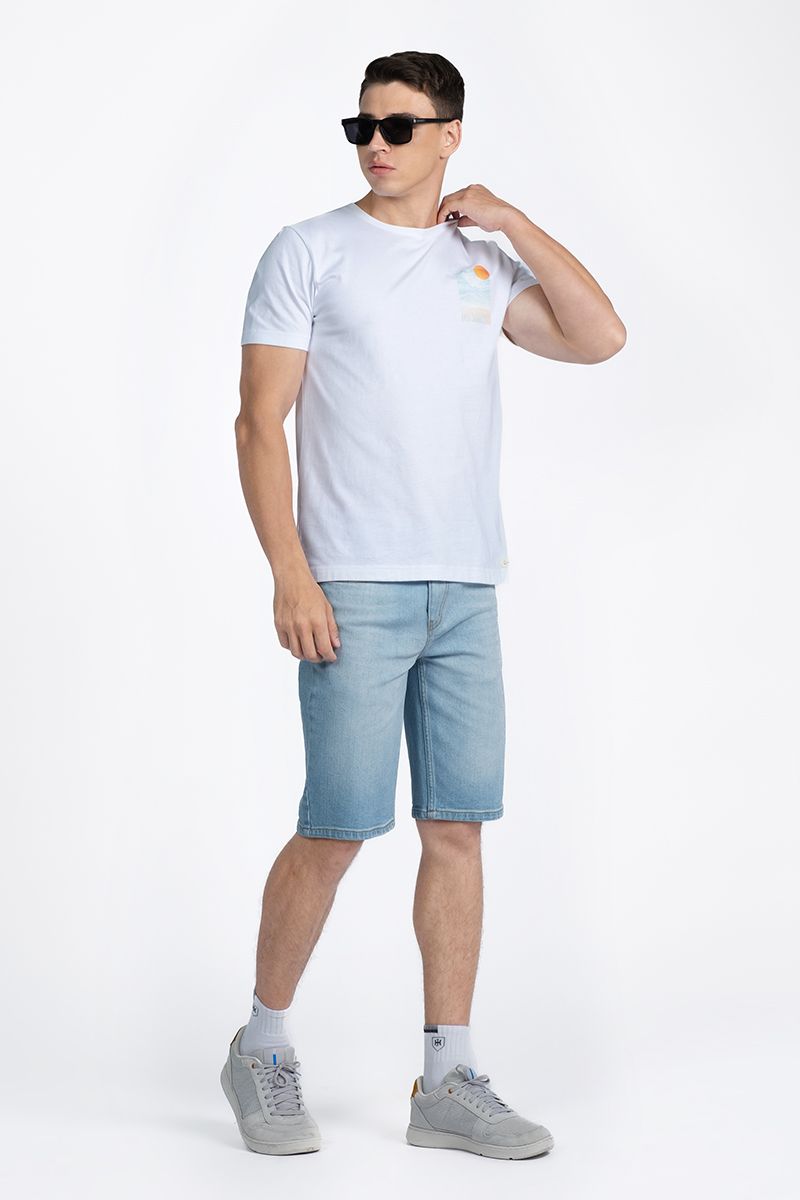  Áo Thun Nam Form Vừa Tay Ngắn TS24SS02P-RGUS 