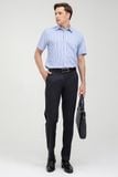  Áo sơ mi nam tay ngắn họa tiết kẻ sọc WS22SS02C-SDBB 
