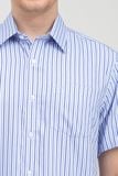  Áo sơ mi nam tay ngắn họa tiết kẻ sọc WS22SS02C-SDBB 