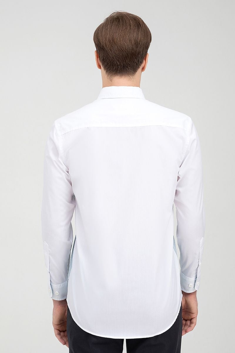  Áo sơ mi nam tay dài phối màu WS22SS09C-LCUS 
