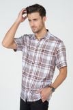  Áo Sơ Mi Nam Tay Ngắn Họa Tiết Ca Rô  WS23SS11T-SC 
