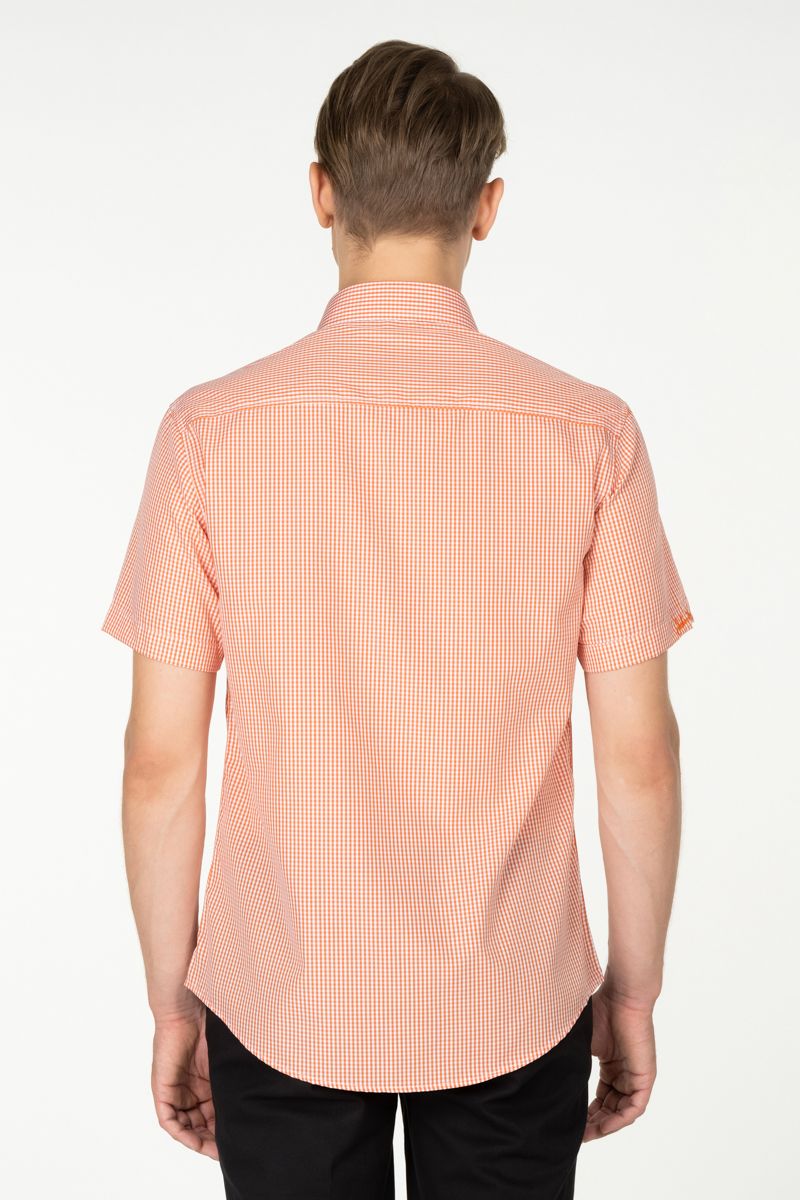  Áo sơ mi caro tay ngắn WS23SS17T-SD 